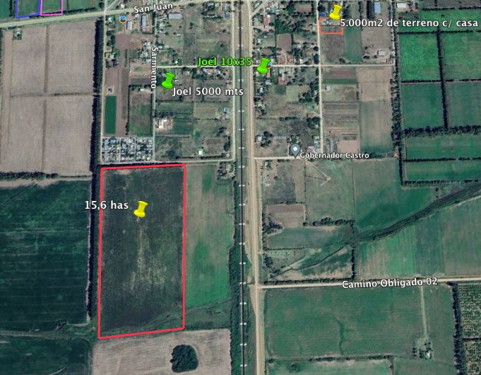 Campo de 15,60 Has en Gobernador Castro, San Pedro