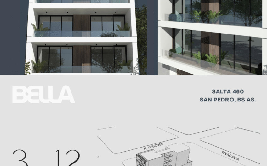 Departamentos a estrenar en edificio BELLA – Venta al pozo